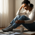a lady feeling frustrated